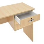 Γραφείο εργασίας-συρταριέρα Sophia pakoworld φυσικό 116x57x72εκ - Image 6