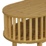 Κονσόλα Nodial pakoworld MDF/Bamboo σε φυσική απόχρωση 120x39x85εκ - Image 6