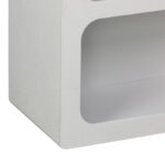 Βιβλιοθήκη-ραφιέρα Emersi pakoworld mdf σε λευκή απόχρωση 70x35x100εκ - Image 6