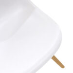 Καρέκλα Julita pakoworld PP λευκό-φυσικό πόδι 46x50x82εκ - Image 7