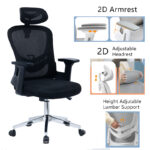 Καρέκλα γραφείου διευθυντή Ignatius pakoworld mesh μαύρο - Image 2