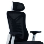 Καρέκλα γραφείου διευθυντή Andrew pakoworld mesh μαύρο-λευκό - Image 7