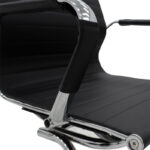 Καρέκλα γραφείου επισκέπτη Valter pakoworld μαύρο pu 55.5x48x88εκ - Image 5