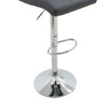 Σκαμπό μπαρ Remina pakoworld πτυσσόμενο μαύρο pu-βάση χρωμίου 44x44x112εκ - Image 8