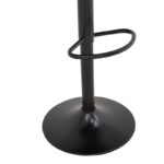 Σκαμπό μπαρ Remina pakoworld πτυσσόμενο μαύρο pu-βάση μαύρο μέταλλο 44x44x112εκ - Image 9