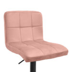 Σκαμπό μπαρ Remina pakoworld πτυσσόμενο σάπιο μήλο βελούδο-βάση μαύρο μέταλλο 44x44x112εκ - Image 5