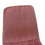 Καρέκλα Noor pakoworld βελούδο σάπιο μήλο - πόδια σε φυσική απόχρωση 44x53x86εκ - Image 6