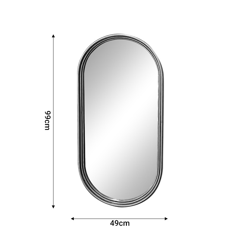 295-000005-1 Καθρέπτης Olympon Inart χρυσό μέταλλο 49x5x99εκ - Image 2