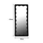 Καθρέπτης Werdy Inart ξύλο σε μαύρη απόχρωση 65x2.4x170εκ - Image 2