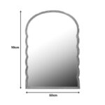 Καθρέπτης Megike Inart μέταλλο σε χρυσή απόχρωση 60x2x90εκ - Image 2