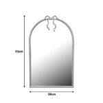 Καθρέπτης Frensia Inart μέταλλο σε χρυσή απόχρωση 58x3x93εκ - Image 2