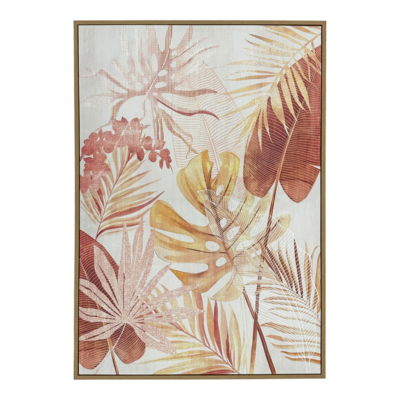 298-000049 Πίνακας με πλαίσιο Lulle Inart 73x3.4x103εκ