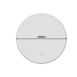 Καθρέπτης Led Lucox pakoworld pp-αλουμίνιο Φ60x3εκ - Image 3