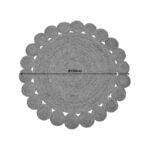 Χαλί Voni Inart φυσικό γιούτα Φ100x1εκ - Image 2