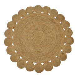 Χαλί Voni Inart φυσικό γιούτα Φ100x1εκ