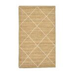 Χαλί Strike Inart μπεζ-εκρού γιούτα 120x180x1εκ