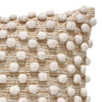 Μαξιλάρι Finne Inart βαμβακερό σε μπεζ απόχρωση  45x45εκ - Image 2