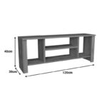 Έπιπλο τηλεόρασης Seref pakoworld σε oak απόχρωση 120x30x47εκ - Image 5