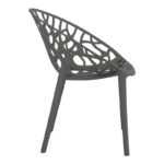 Πολυθρόνα Daren pakoworld pp σε ανθρακί απόχρωση 59x60x79,5εκ - Image 3