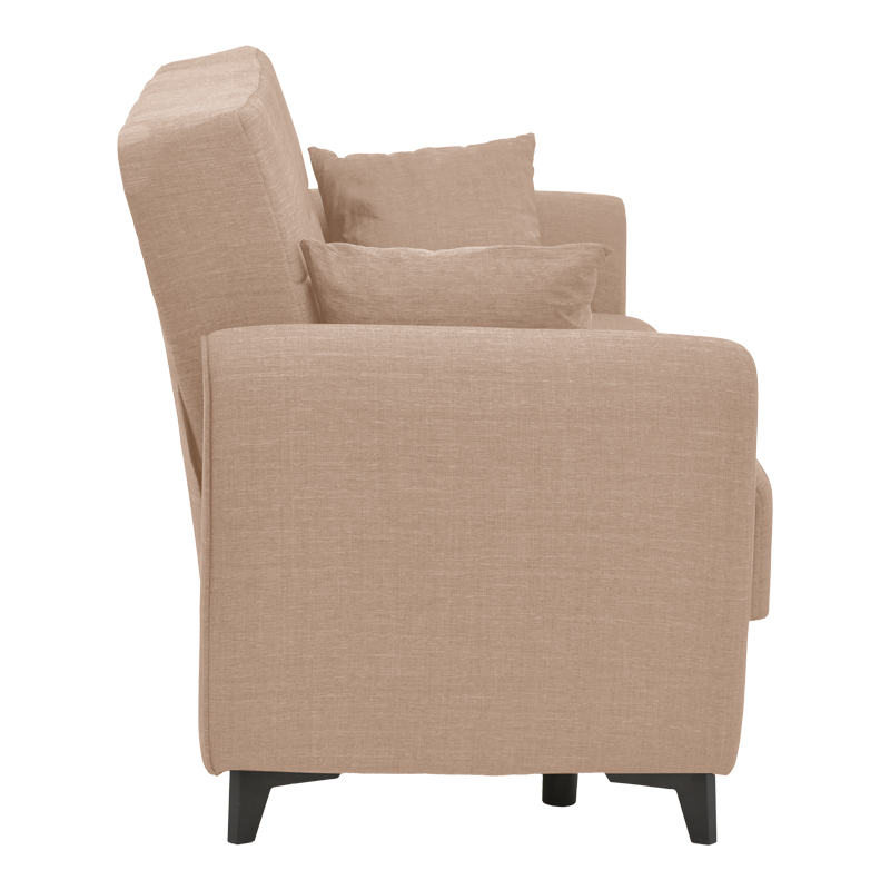 328-000019-3 Καναπές-κρεβάτι με αποθηκευτικό χώρο διθέσιος Lincoln pakoworld μπεζ ύφασμα 165x75x85εκ - Image 4