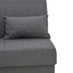 Καναπές-κρεβάτι με αποθηκευτικό χώρο τριθέσιος Romina pakoworld ανθρακί ύφασμα 190x75x85εκ - Image 5