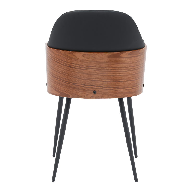 332-000001-4 Καρέκλα Marci pakoworld μαύρο pu-πόδι μαύρο μέταλλο 58x58x91εκ - Image 5