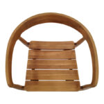 Πολυθρόνα Noody pakoworld teak ξύλο σε φυσική απόχρωση 58x54x75εκ - Image 6