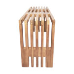 Παγκάκι Zen pakoworld teak ξύλο σε φυσική απόχρωση 90x30x48εκ - Image 3