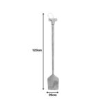 Διακοσμητικό τοίχου κουπί Paddly Inart μαόνι ξύλο σε φυσική απόχρωση 20x3x120εκ - Image 4