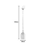 Διακοσμητικό τοίχου κουπί Boon Inart μαόνι ξύλο σε λευκή-φυσική απόχρωση 20x3x120εκ - Image 4