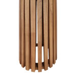 Τραπέζι Kenda I pakoworld mindi ξύλο σε φυσική απόχρωση Φ80x75εκ - Image 4