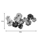 Διακοσμητικό τοίχου Merinda Inart μέταλλο σε χρυσή-μαύρη απόχρωση 88x47x5εκ - Image 3