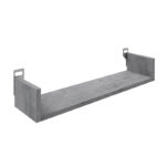 Ραφιέρα τοίχου Derva pakoworld σε cement γκρι απόχρωση 60x15x10cm