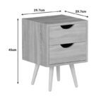 Κομοδίνο Selma pakoworld σε φυσική απόχρωση 29.7x29.7x45εκ - Image 8