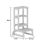 Παιδικός πύργος εκμάθησης Chiquel pakoworld τ. Montessori ξύλο σε φυσική απόχρωση 45.7x51x90εκ - Image 8