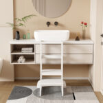 Παιδικός πύργος εκμάθησης Chiquel pakoworld τ. Montessori ξύλο σε λευκή απόχρωση 45.7x51x90εκ - Image 4