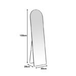 Καθρέπτης Plaza pakoworld αλουμίνιο σε χρυσή απόχρωση 40x28x150εκ - Image 3