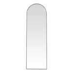 Καθρέπτης Plaza I pakoworld αλουμίνιο σε μαύρη απόχρωση 50x28x160εκ - Image 2