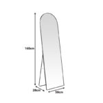 Καθρέπτης Plaza I pakoworld αλουμίνιο σε χρυσή απόχρωση 50x28x160εκ - Image 3