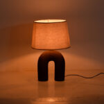 Επιτραπέζιο φωτιστικό Archo Inart Ε27 κεραμικό σε γκρι antique-μπεζ απόχρωση Φ30x45εκ - Image 2