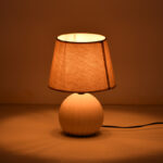 Επιτραπέζιο φωτιστικό Melanie Inart Ε14 κεραμικό σε μπεζ απόχρωση Φ22x30εκ - Image 2