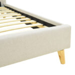 Κρεβάτι LumiLux pakoworld ύφασμα σε μπεζ απόχρωση 160x200εκ - Image 6