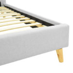 Κρεβάτι LumiLux pakoworld ύφασμα σε γκρι απόχρωση 160x200εκ - Image 7