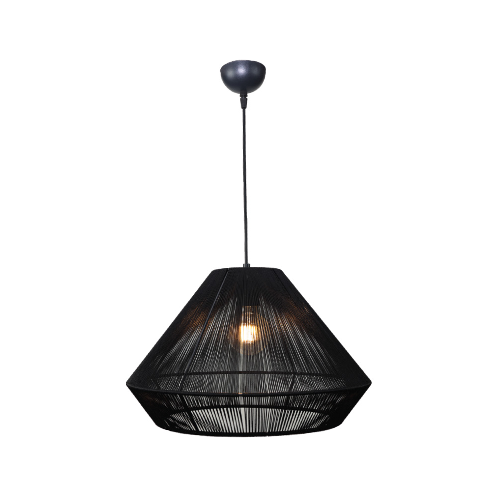 4057b- Inlight Κρεμαστό φωτιστικό με καπέλο απο ίνα 1xE27 D:45cm (4057-B)