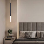 Inlight Κρεμαστό φωτιστικό LED 5W 3000K από μαύρο μέταλλο D:9X200cm (4066-Black) - Image 2