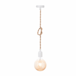 NETTO ΚΡΕΜΑΣΤΟ Φ/Σ 1ΧΕ27 ΛΕΥΚΟ ΜΕΤΑΛΛΟ+ΣΧΟΙΝΙ ΜΟΝΗΣ ΠΛΕΞΗΣ Η100CM