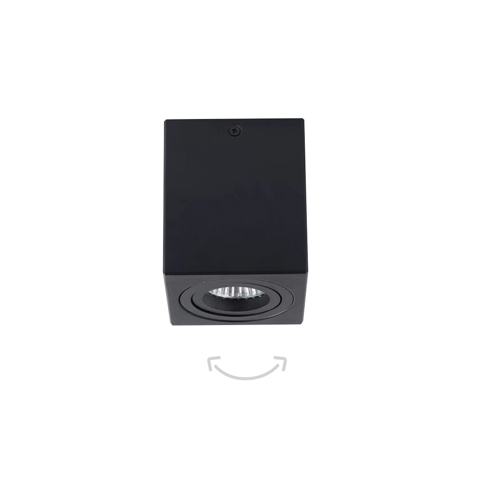 42026-BL InLight Φωτιστικό οροφής από μαύρο μέταλλο 1XGU10 D:7