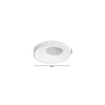 Inlight Πλαφονιέρα οροφής LED 36W 3CCT από λευκό μέταλλο και ακρυλικό D:48cm (42040-White) - Image 2