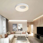 Inlight Πλαφονιέρα οροφής LED 36W 3CCT από λευκό μέταλλο και ακρυλικό D:48cm (42040-White) - Image 3