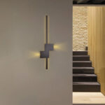 Inlight Επιτοίχιο φωτιστικό LED 14W & 2*3W 3CCT από μαύρο μέταλλο (43043-BL) - Image 2